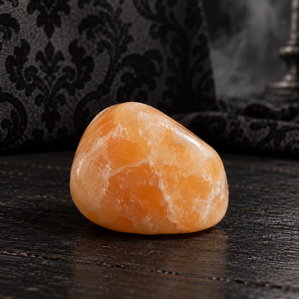 Calcita Laranja Rolada Pequena