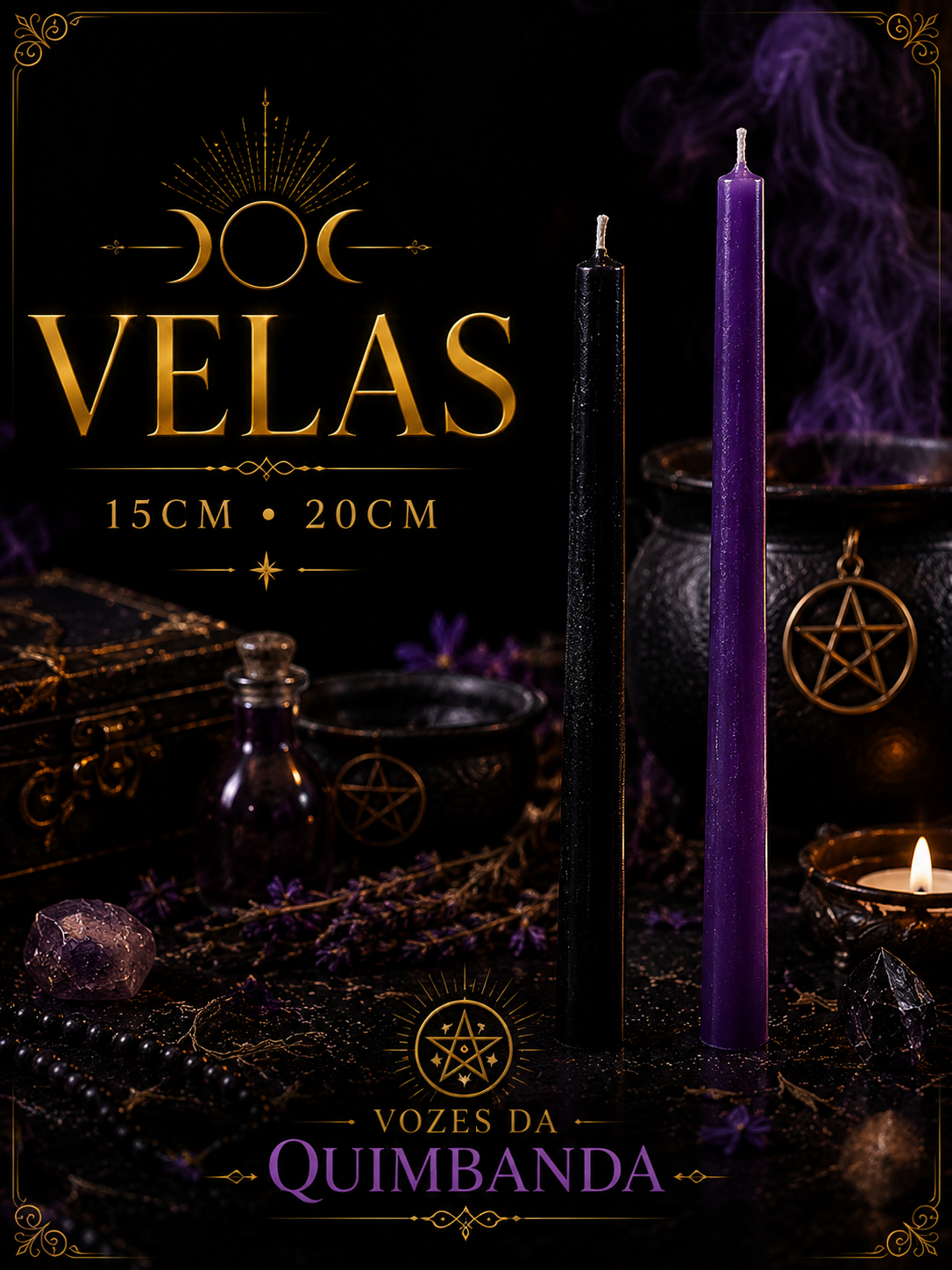 Velas de 15cm e 20cm