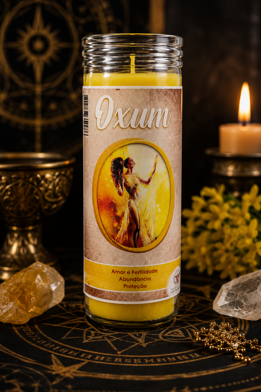 Vela Ritualizada Oxum - Sem Caixa