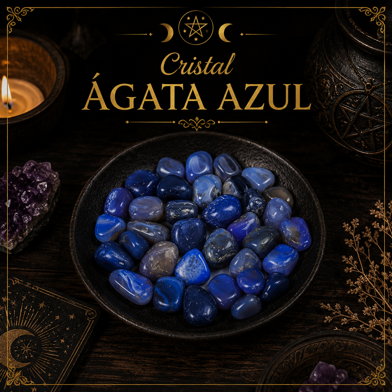 Cristal Agata Azul