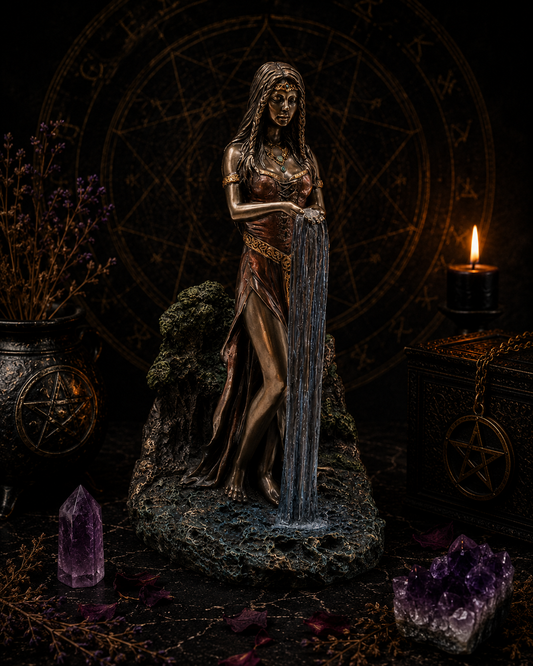 Imagem Resina Bronze Mãe Terra Danu