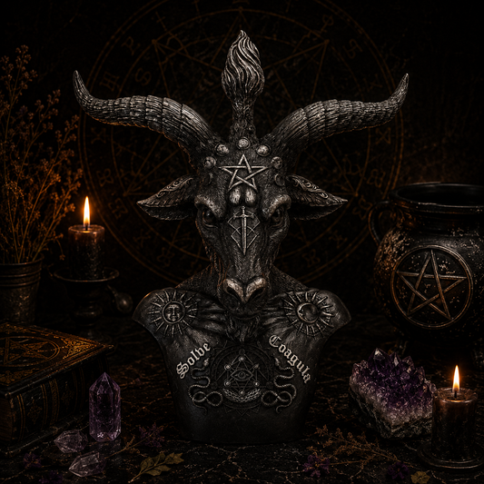 Imagem Busto Baphomet Preto