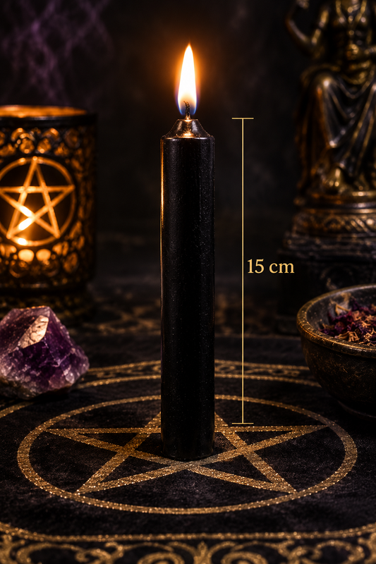 Vela Preta de 15cm