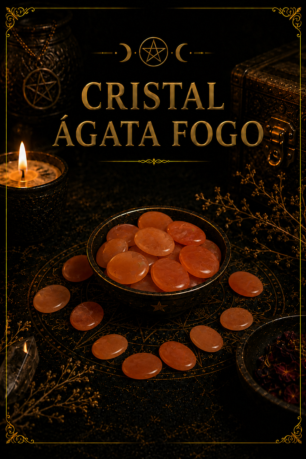 Cristal Ágata Fogo