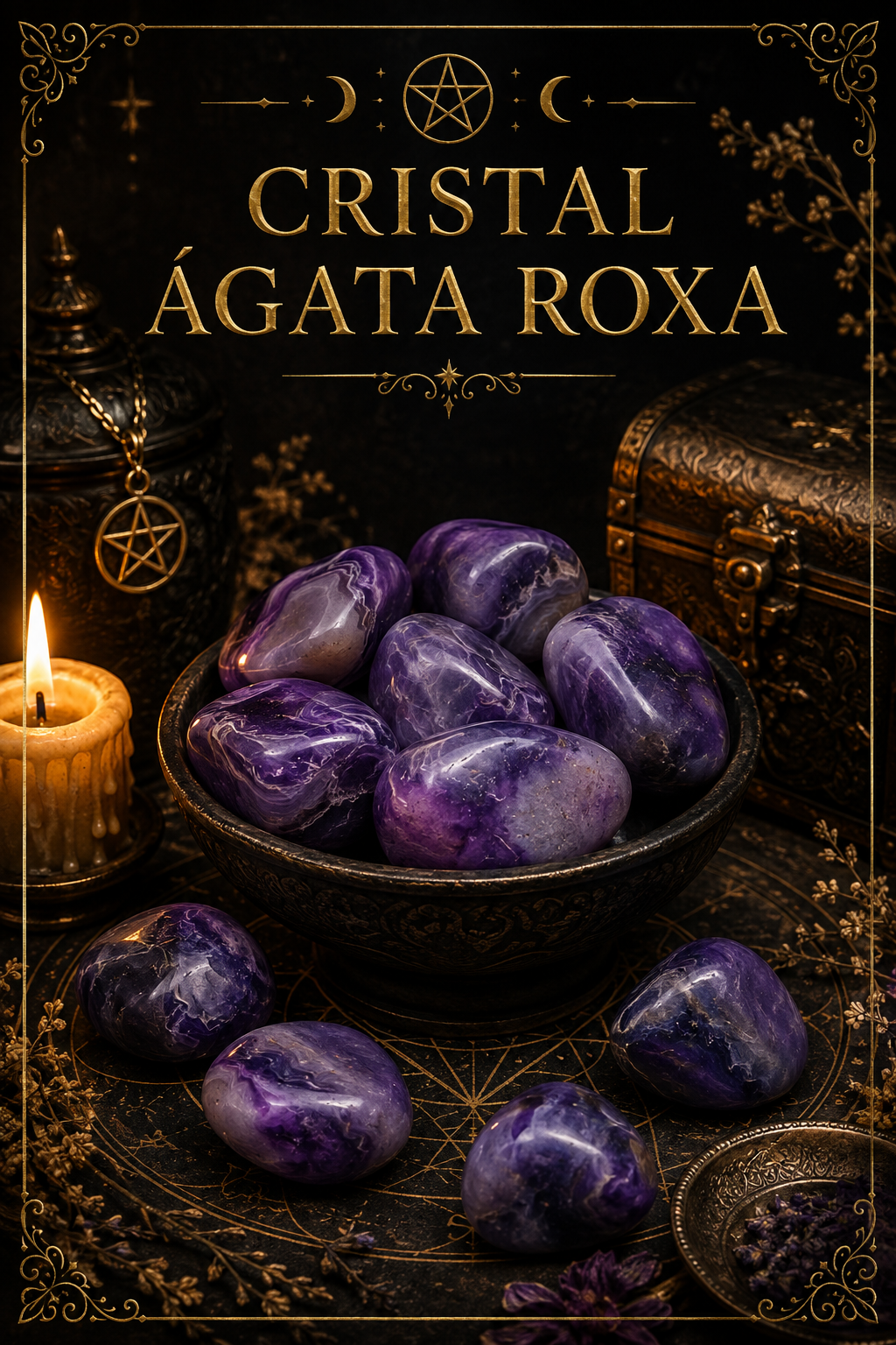 Cristal Ágata Roxa