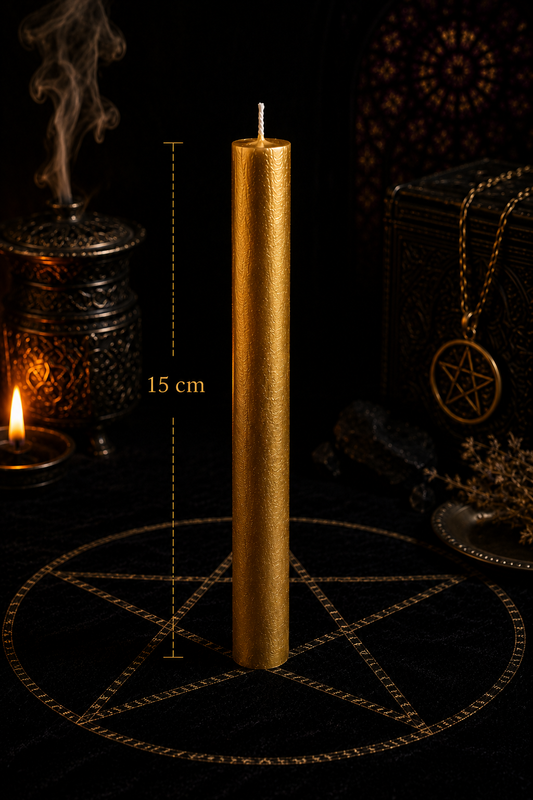 Vela Dourada 15cm