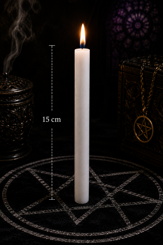 Vela branca de 15cm